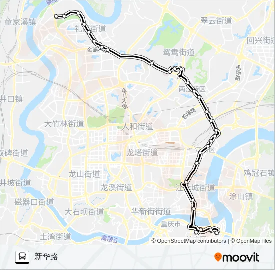153路 Bus Line Map