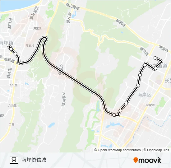 158路 Bus Line Map