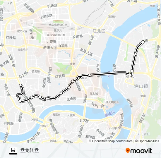 163路 Bus Line Map