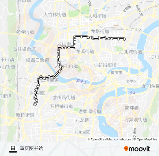 166路 Bus Line Map