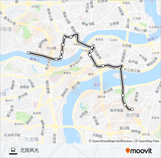 公交168路的线路图
