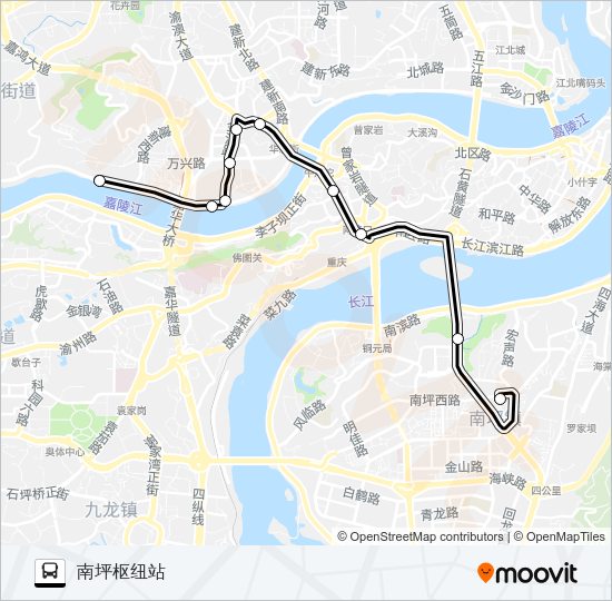 公交168路的线路图