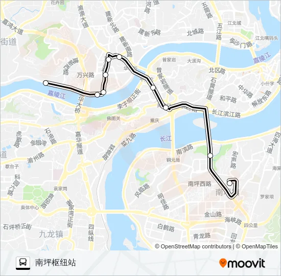 168路 Bus Line Map