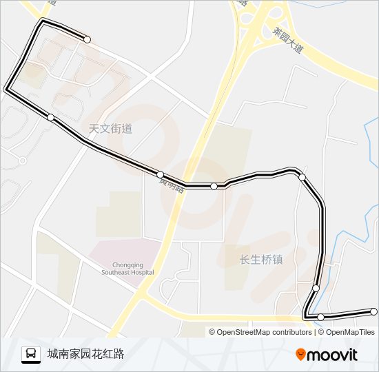 公交172路的线路图