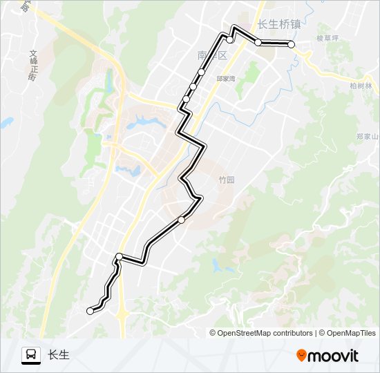 公交180路的线路图