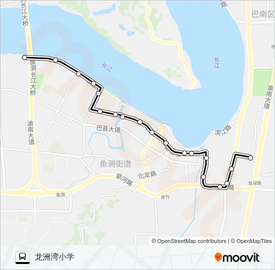 185路 Bus Line Map