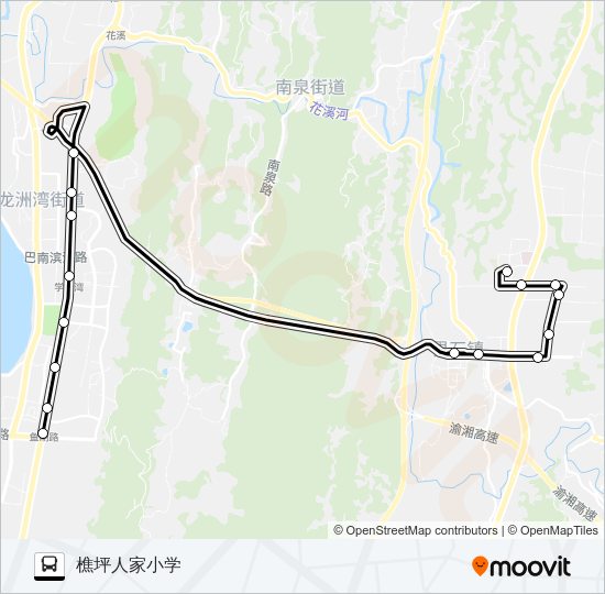 公交186路的线路图