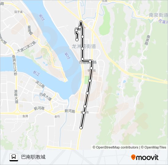 公交189路的线路图