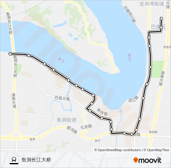 公交191路的线路图