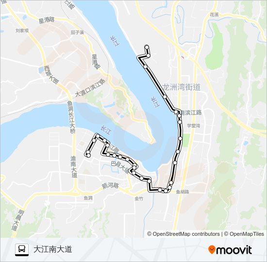 公交194路的线路图