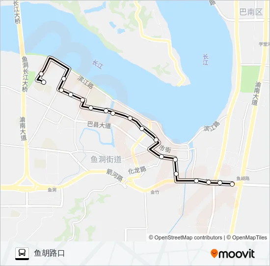 196路 Bus Line Map