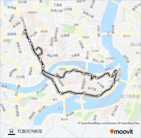 公交112外环路的线路图