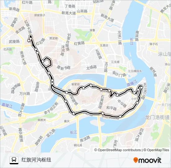 112路外环 Bus Line Map