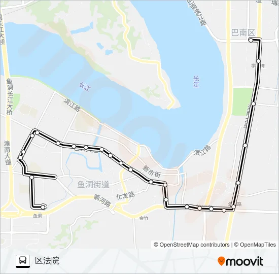 198路外环 Bus Line Map