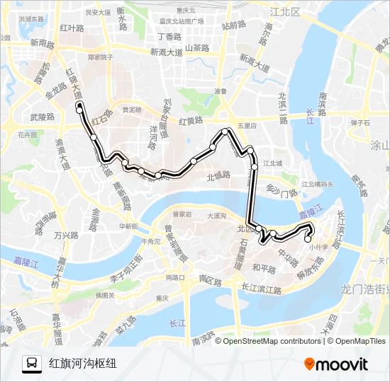 0135路夜班 Bus Line Map