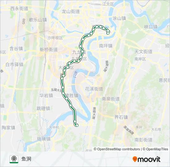 2号线 Metro Line Map