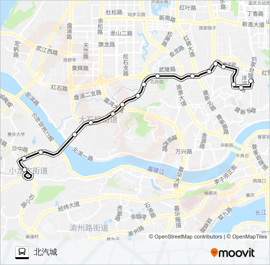 201路 Bus Line Map