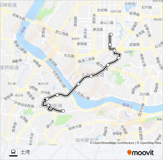 205路 bus Line Map