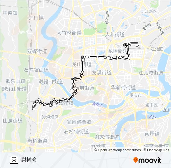 公交245路的线路图