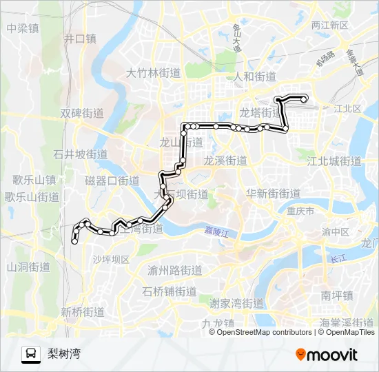 245路 Bus Line Map
