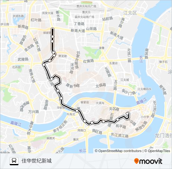 601路 bus Line Map