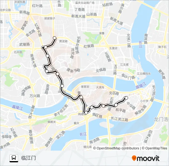 601路 Bus Line Map