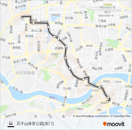 公交602路的线路图