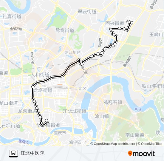 公交603路的线路图