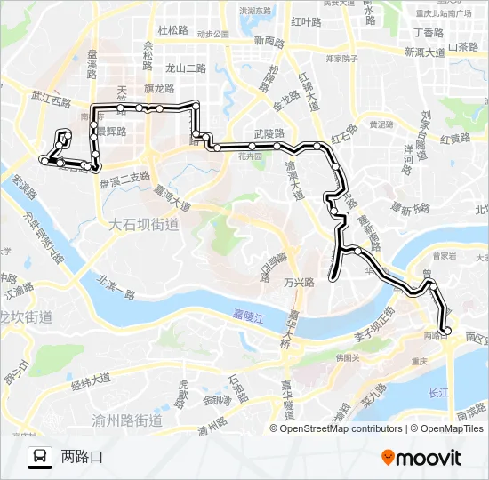 605路 Bus Line Map