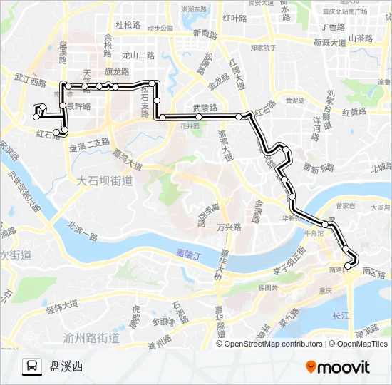 605路 Bus Line Map