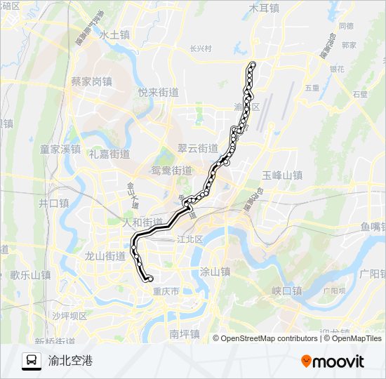 公交609路的线路图