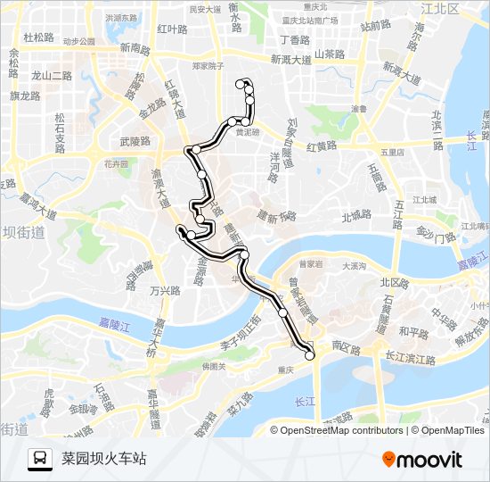 公交611路的线路图