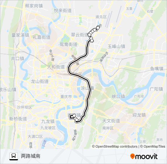 公交613路的线路图