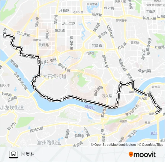 615路 Bus Line Map