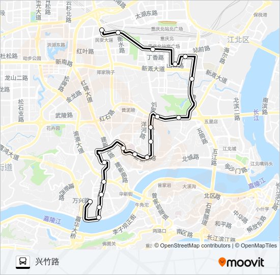 公交617路的线路图