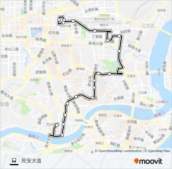 617路 bus Line Map