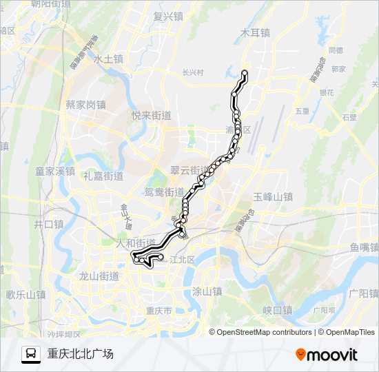 公交622路的线路图