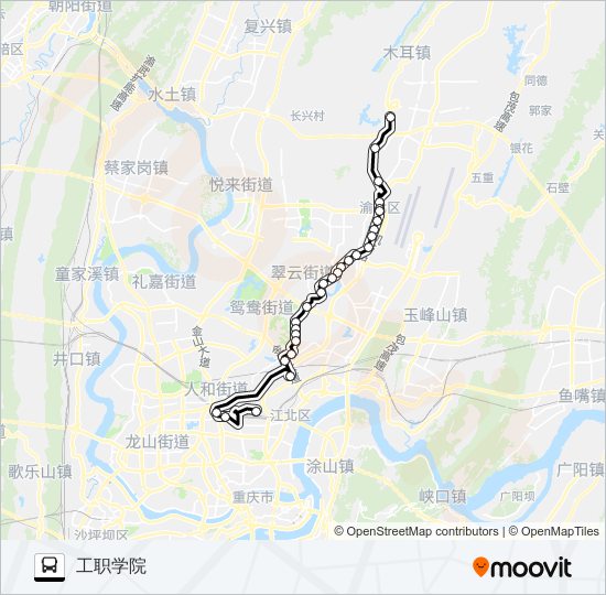 公交622路的线路图