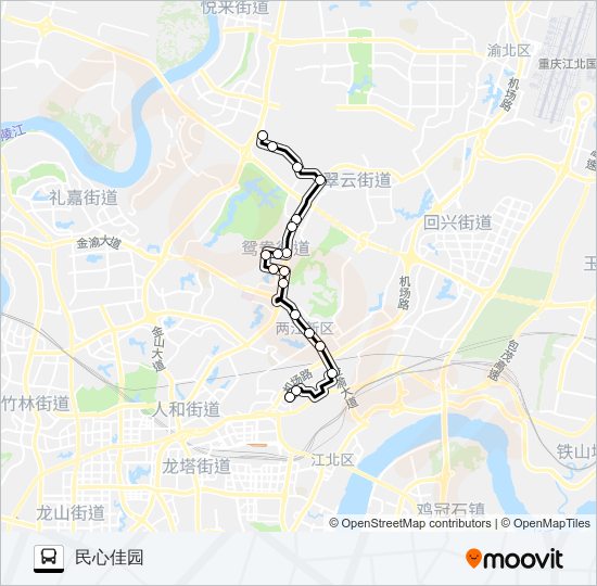 623路 bus Line Map