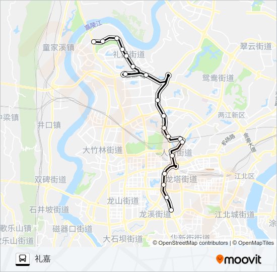 公交627路的线路图