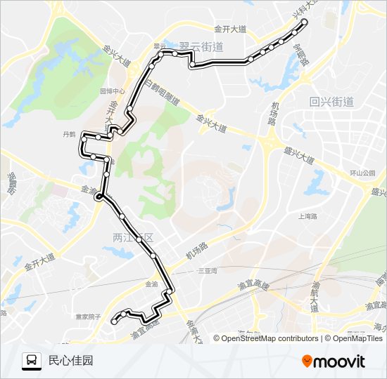 公交628路的线路图