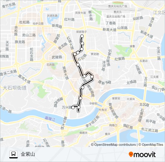 公交630路的线路图