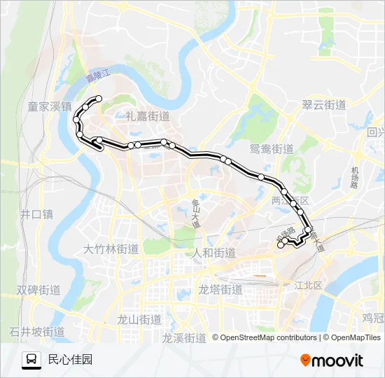 634路 Bus Line Map