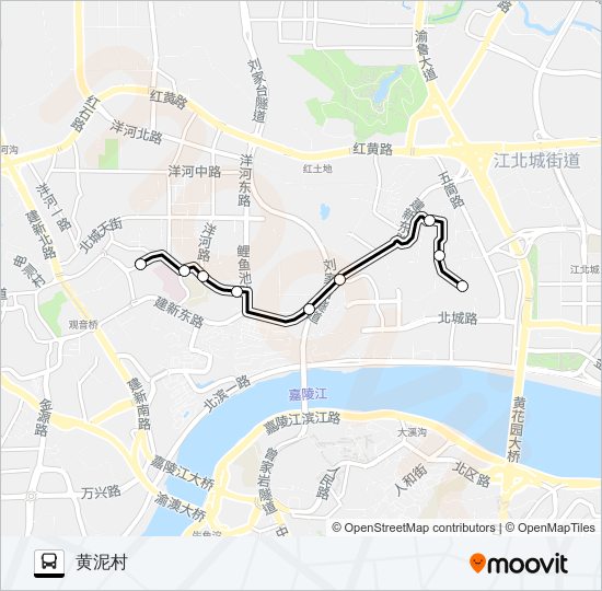 公交636路的线路图