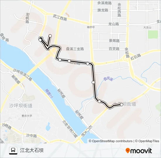 640路 Bus Line Map