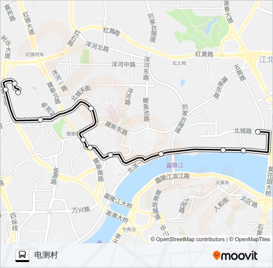 641路 bus Line Map