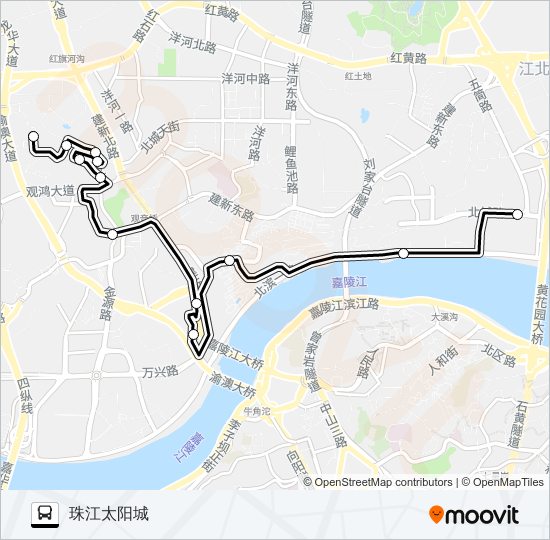 公交641路的线路图