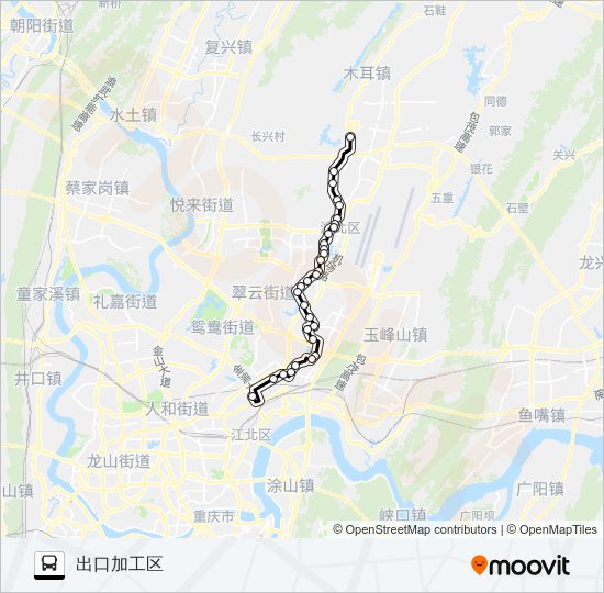 公交642路的线路图