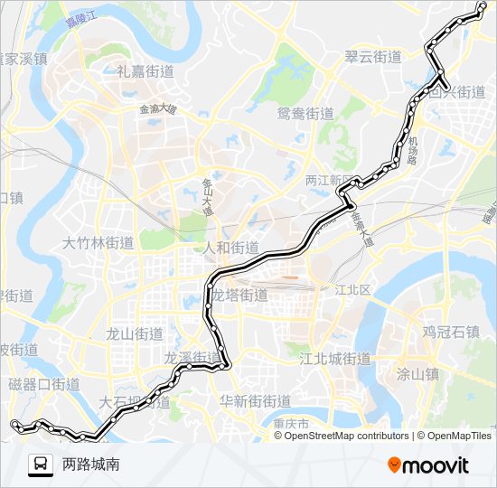 公交801路的线路图