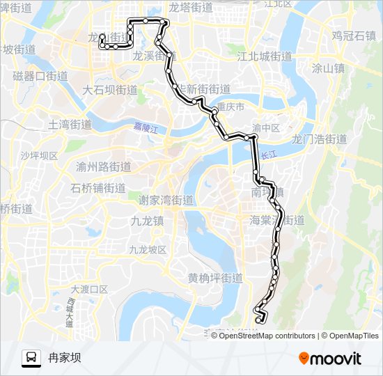 公交809路的线路图